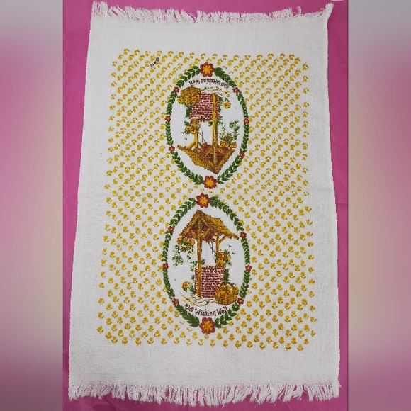 Two Vintage Roth, RTC Dish Kitchen Hand Towel Cotton Wishing Well Home S… - Picture 6 of 9